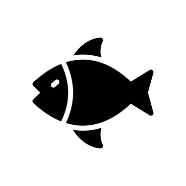 Şeffaf bir arkaplanda balık vektör çizimi. Konsept ve grafik tasarım simgeleri..
