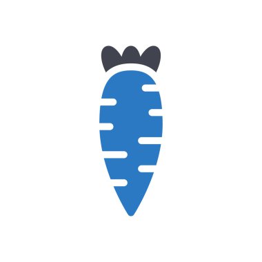 Saydam bir arkaplanda havuç vektör illüstrasyonu. Konsept ve grafik tasarımı için özel kalite semboller..