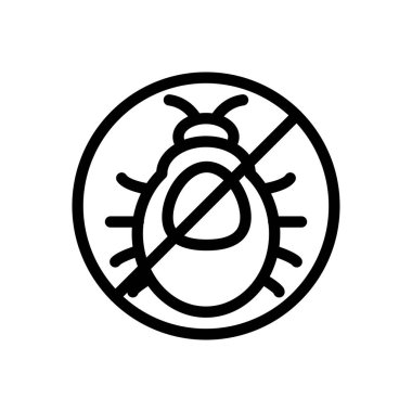 flea vector illustration on a transparent background.Premium quality symbols.Thin line icon for concept and graphic design.