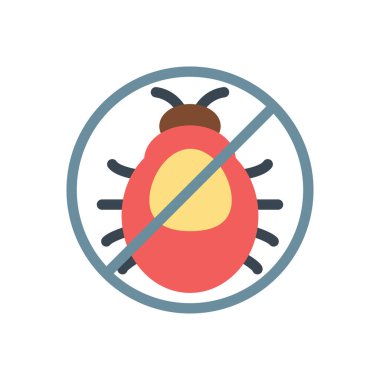 flea vector illustration on a transparent background.Premium quality symbols.Stroke icon for concept and graphic design.