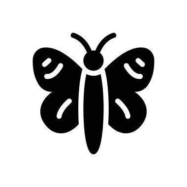 Şeffaf bir arkaplan üzerinde kelebek vektör çizimi. Konsept ve grafik tasarımı için en iyi kalite semboller..