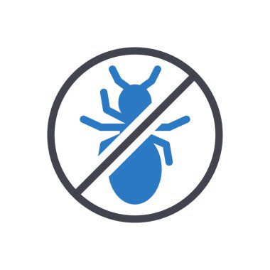 insect ban vector illustration on a transparent background.Premium quality symbols.Glyphs icon for concept and graphic design.