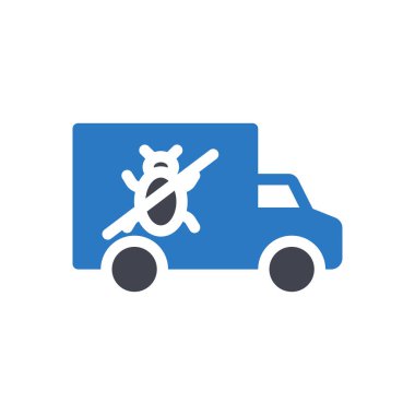 sprayer truck vector illustration on a transparent background.Premium quality symbols.Glyphs icon for concept and graphic design.