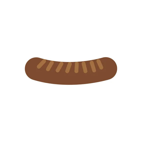 Saydam Bir Arkaplan Üzerinde Hotdog Vektör Çizimi Konsept Grafik Tasarımı — Stok Vektör