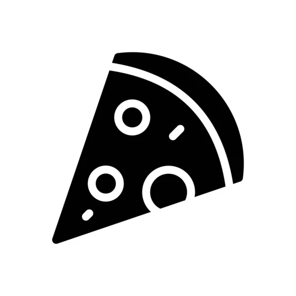 Pizza Slice Vector Illustration Transparent Background Premium Quality Symbols Glyphs — Wektor stockowy