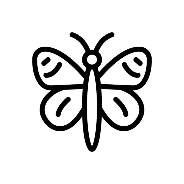 Butterfly Vector Illustration Transparent Background Premium Quality Symbols Thin Line — Vector de stock