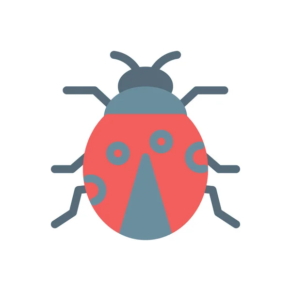 Ladybug Vector Illustration Transparent Background Premium Quality Symbols Stroke Icon — Vetor de Stock