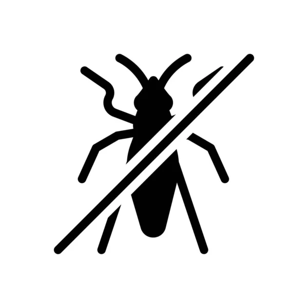 Mosquito Ban Vector Illustration Transparent Background Premium Quality Symbols Glyphs — Image vectorielle