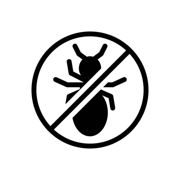 Insect Ban Vector Illustration Transparent Background Premium Quality Symbols Glyphs — Stockvector