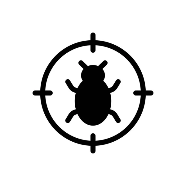 Target Bug Vector Illustration Transparent Background Premium Quality Symbols Glyphs — Image vectorielle