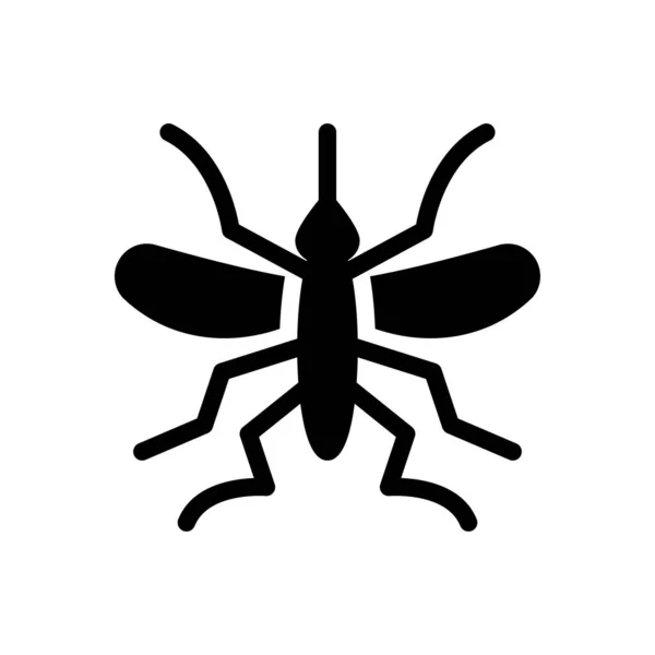 Mosquito Vector Illustration Transparent Background Premium Quality Symbols Glyphs Icon — Stock vektor