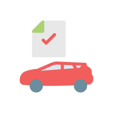 car papers vector illustration on a transparent background.Premium quality symbols.Stroke icon for concept and graphic design.
