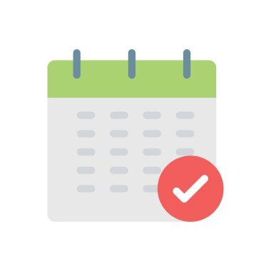 Saydam bir arkaplan üzerinde takvim vektör illüstrasyonu. Konsept ve grafik tasarımı için birinci sınıf kalite simgeler..