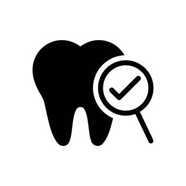 Şeffaf bir arkaplanda diş vektör çizimi. Konsept ve grafik tasarım simgeleri için kaliteli semboller..