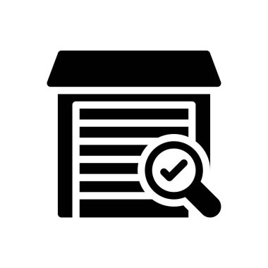 Şeffaf bir arkaplan üzerinde garaj vektör çizimi. Konsept ve grafik tasarımı için mükemmel kalite semboller..