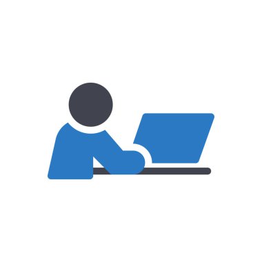 şeffaf bir arkaplan üzerinde ofis çalışma vektör illüstrasyonu. Konsept ve grafik tasarımı için mükemmel kalite sembolleri..