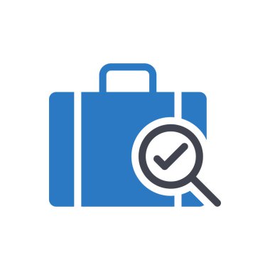 Şeffaf bir arkaplan üzerindeki portföy vektör çizimi. Konsept ve grafik tasarım için en iyi kalite sembolleri..