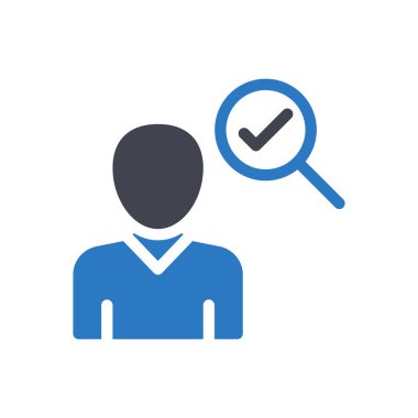 Şeffaf bir arkaplan üzerinde arama kullanıcı vektör çizimi. Konsept ve grafik tasarımı için mükemmel kalite sembolleri..