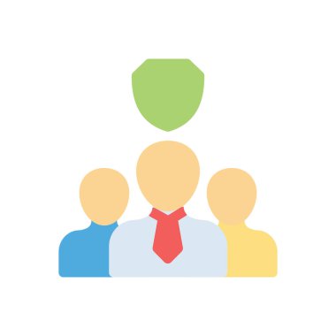 group shield vector illustration on a transparent background.Premium quality symbols.Stroke icon for concept and graphic design.