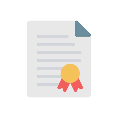 Şeffaf bir arkaplan üzerindeki belge vektör illüstrasyonu. Konsept ve grafik tasarımı için birinci sınıf kalite simgeler..