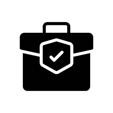 Şeffaf bir arkaplan üzerinde çanta vektör illüstrasyonu. Konsept ve grafik tasarımı için en iyi kalite semboller..