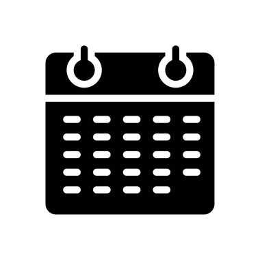 Şeffaf bir arkaplan üzerinde takvim vektör illüstrasyonu. Konsept ve grafik tasarım için mükemmel kalite sembolleri..