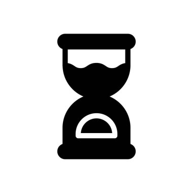 Şeffaf bir arkaplan üzerinde kum saati vektör çizimi. Konsept ve grafik tasarımı için en iyi kalite semboller..