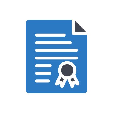 Şeffaf bir arkaplan üzerindeki belge vektör illüstrasyonu. Konsept ve grafik tasarımı için kaliteli semboller..