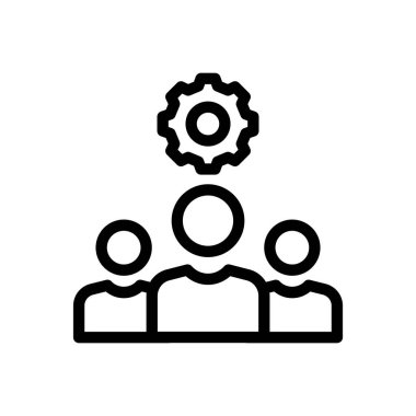 Şeffaf bir arkaplan üzerinde grup vektör çizimi. Premium kalite sembolleri. Konsept ve grafik tasarım için ince çizgi simgesi.