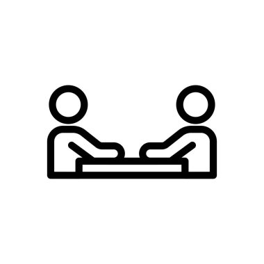 Şeffaf bir arkaplanda vektör illüstrasyonunu karşılamak. Konsept ve grafik tasarımı için ince çizgi simgesi.. 