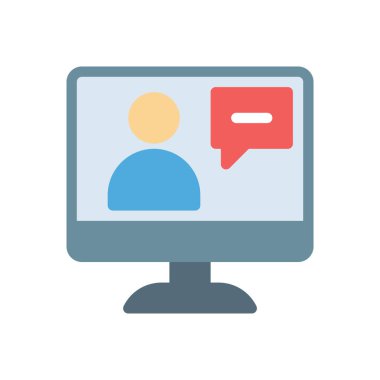 Şeffaf bir arkaplan üzerinde ekran vektör çizimi. Konsept ve grafik tasarım için özel kalite simgeleri.. 