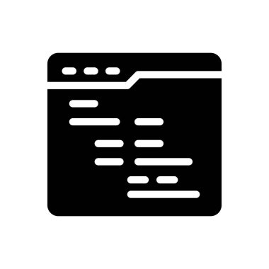 Şeffaf bir arkaplan üzerinde web sayfası vektör illüstrasyonu. Konsept ve grafik tasarımı için kaliteli semboller..