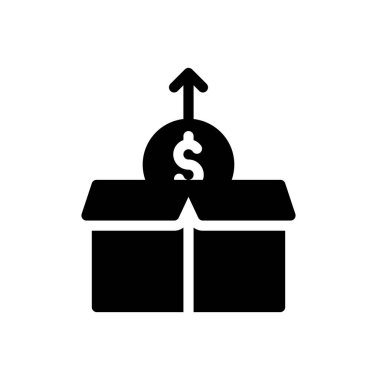 Saydam bir arkaplanda dolar vektör illüstrasyonu. Konsept ve grafik tasarım simgeleri için kaliteli semboller..