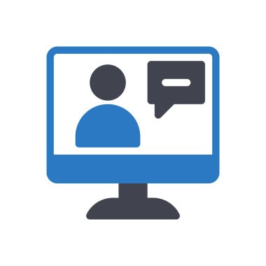 Şeffaf bir arkaplan üzerinde ekran vektör illüstrasyonu. Konsept ve grafik tasarımı için kaliteli semboller.. 