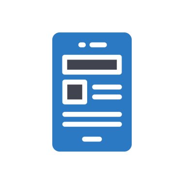 Şeffaf bir arkaplan üzerinde mobil vektör illüstrasyonu. Konsept ve grafik tasarımı için kaliteli semboller..