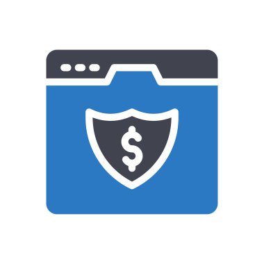 Şeffaf bir arkaplan üzerinde web sayfası vektör illüstrasyonu. Konsept ve grafik tasarımı için kaliteli semboller.. 