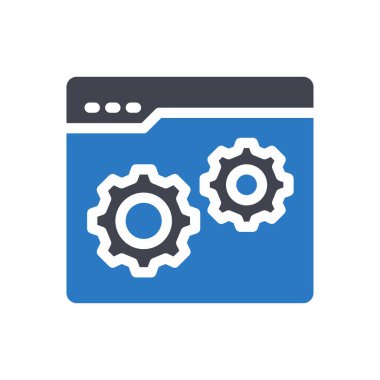 Şeffaf bir arkaplan üzerinde web sayfası vektör illüstrasyonu. Konsept ve grafik tasarımı için kaliteli semboller..