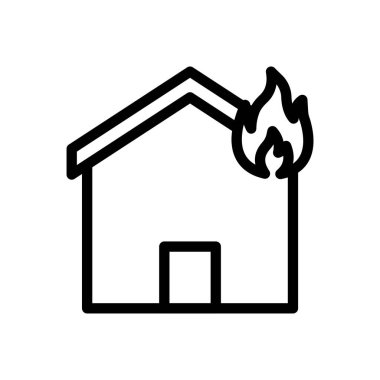 Şeffaf bir arkaplan üzerinde ev vektör çizimi. Premium kalite semboller. Konsept ve grafik tasarım için ince çizgi simgesi. 