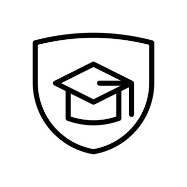 Şeffaf bir arkaplanda derece vektör çizimi. Konsept ve grafik tasarım için ince çizgi simgesi.. 