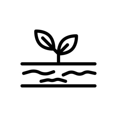 Şeffaf bir arkaplanda bitki vektör çizimi. Premium kalite semboller. Konsept ve grafik tasarım için ince çizgi simgesi. 