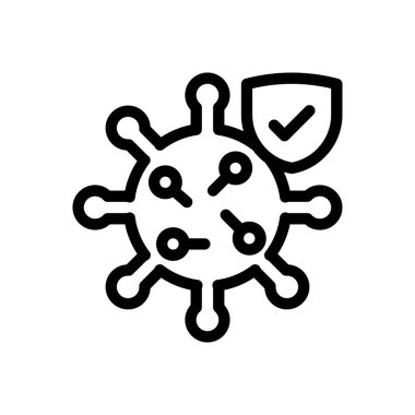 covid vector illustration on a transparent background.Premium quality symbols.Thin line icon for concept and graphic design. 