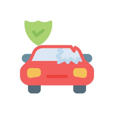 Şeffaf bir arkaplan üzerinde araba vektör çizimi. Konsept ve grafik tasarımı için birinci sınıf kalite simgeler..