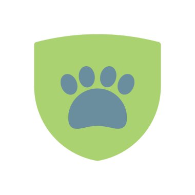 Şeffaf bir arkaplan üzerinde pati vektör çizimi. Konsept ve grafik tasarımı için prim kalite simgeleri.. 