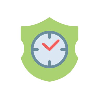 Şeffaf bir arkaplanda zaman vektör çizimi. Konsept ve grafik tasarım için kaliteli simgeler..