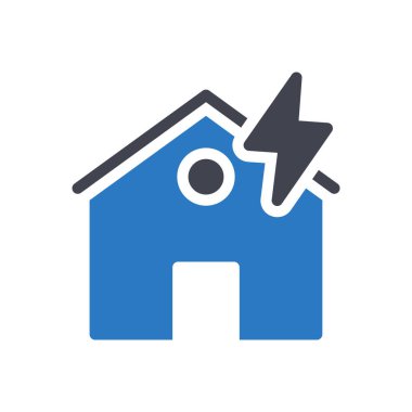 Şeffaf bir arkaplan üzerinde ev vektör illüstrasyonu. Konsept ve grafik tasarımı için özel kalite semboller..