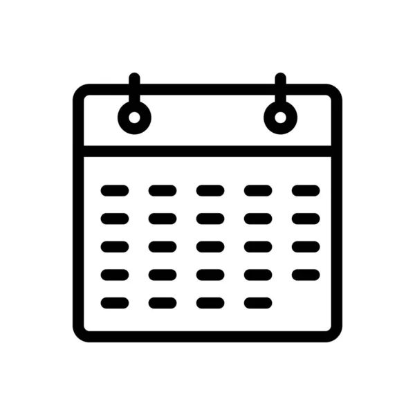 Kalendervektorabbildung Auf Transparentem Hintergrund Symbole Premium Qualität Thin Line Symbol — Stockvektor