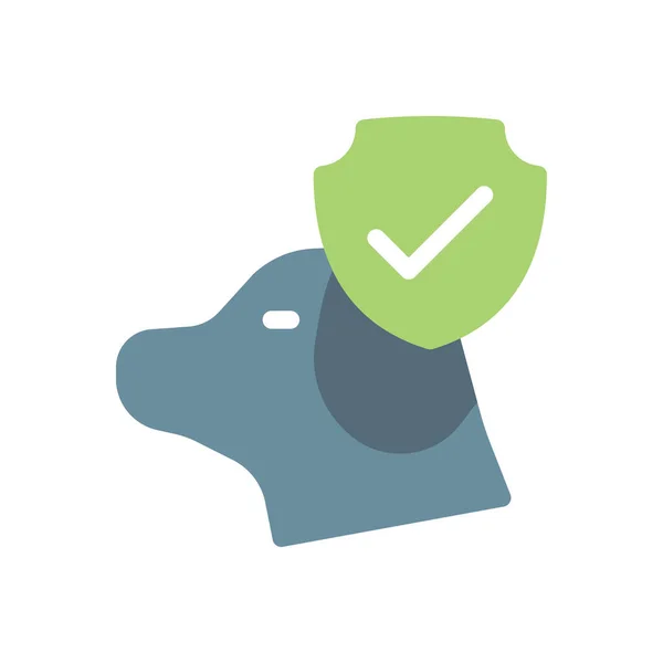 Dog Insurance Vector Illustration Transparent Background Premium Quality Symbols Stroke — Archivo Imágenes Vectoriales