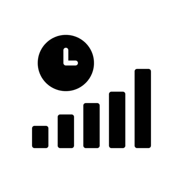 Bar Vector Illustration Transparent Background Premium Quality Symbols Glyphs Icon — Stockvektor