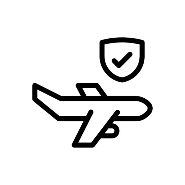 Letecká Vektorová Ilustrace Průhledném Pozadí Symboly Prvotřídní Kvality Ikona Tenké — Stockový vektor