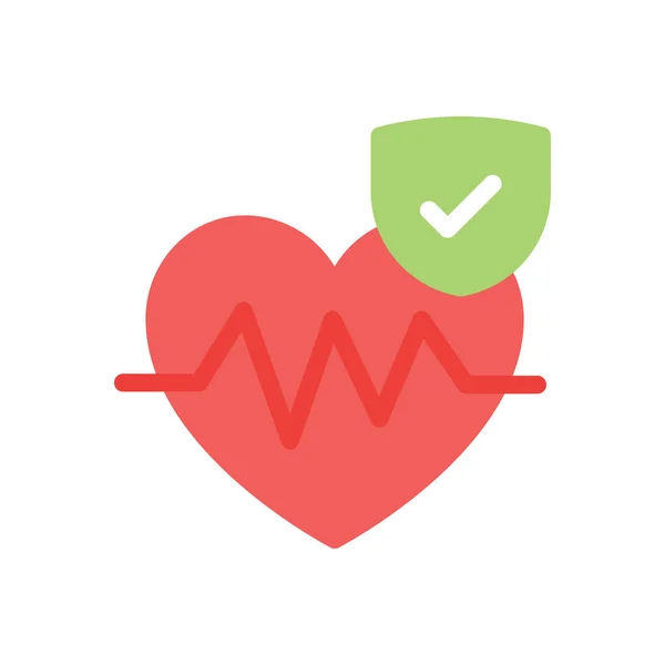 Heartbeat Vector Illustration Transparent Background Premium Quality Symbols Stroke Icon — Image vectorielle